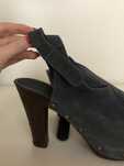 Buty botki na obcasie chodaki drewniaki skórzane zamszowe Venezia 40