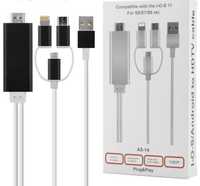 Медиаплеер 3 в 1 для Android/IOS->HDMI адроид/айфон USB Wire A5-14