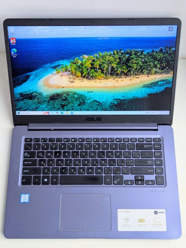 Тонкий ноутбук Asus Zenbook F510U Intel Core i5 8gen 8-32, 128-512 SSD