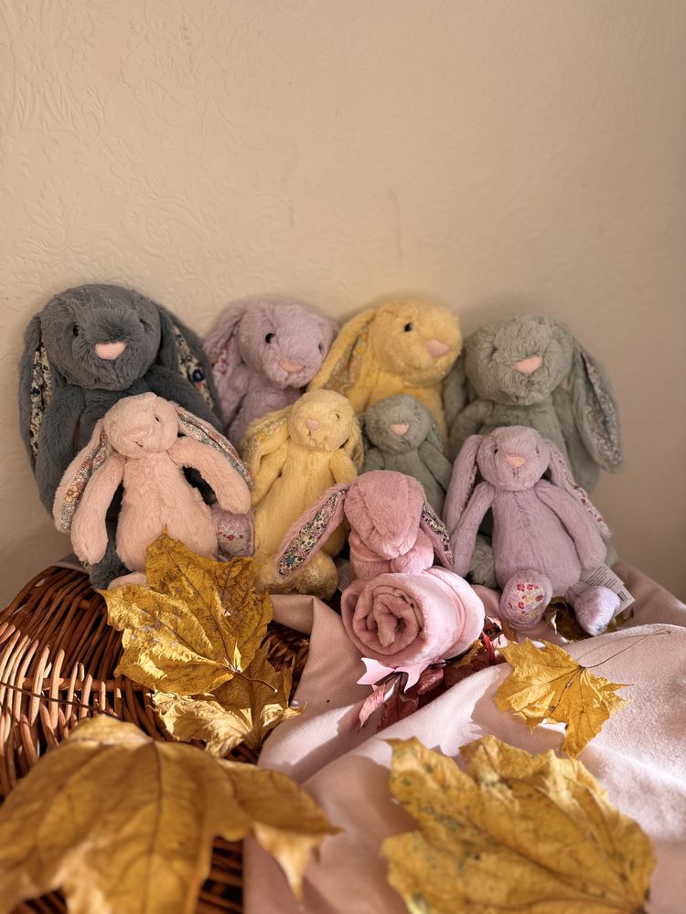 Мяка іграшка Кролик Jellycat 18см, зелений (опт/розниця)