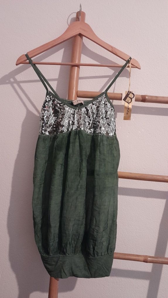 Blusa com missangas Barone (Florença)