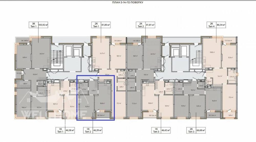 Продаж квартири 1к Соборна, 23 ЖК Крона Парк 2 Бровари
