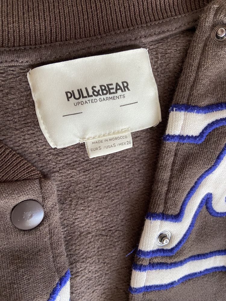 bluza bejsbolówka baseball damska bluza rozpinana pull&bear 36 S