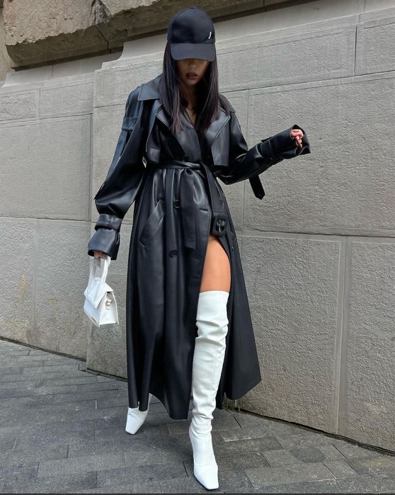 Тренч з екошкіри VIGO