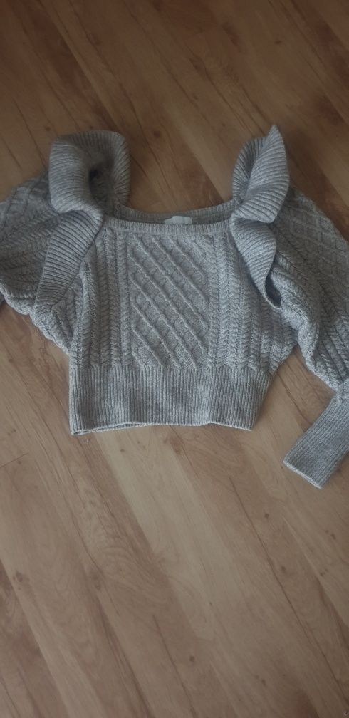 Crop topowy sweterk H&M S