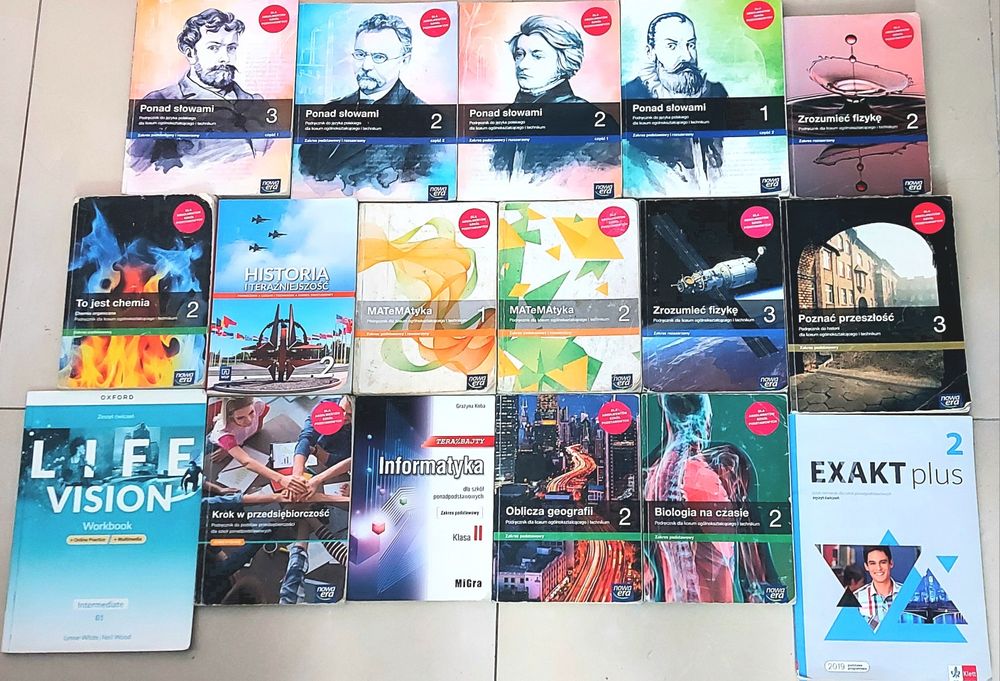 Podręczniki szkolne klasa 1, 2 i 3 szkoła średnia