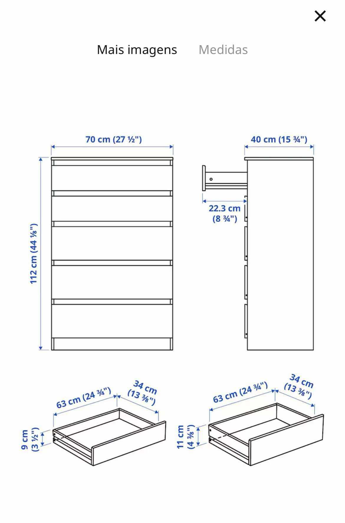 Recently purchased Kullen 5 drawer Dresser from Ikea