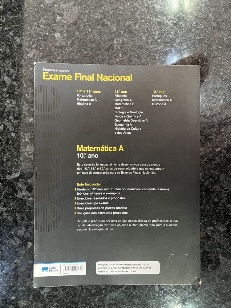 Exame Final Nacional Matemática A - 10° ano