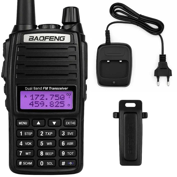 Рація до 10 км (5W, 2800 мАг) Baofeng UV-82 / Тактична радіостанція