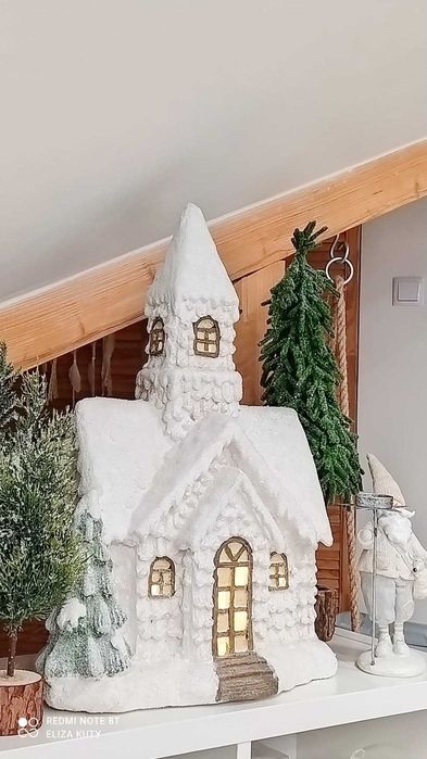 Home&you nowy duży domek z piernika  figurka led Julestue