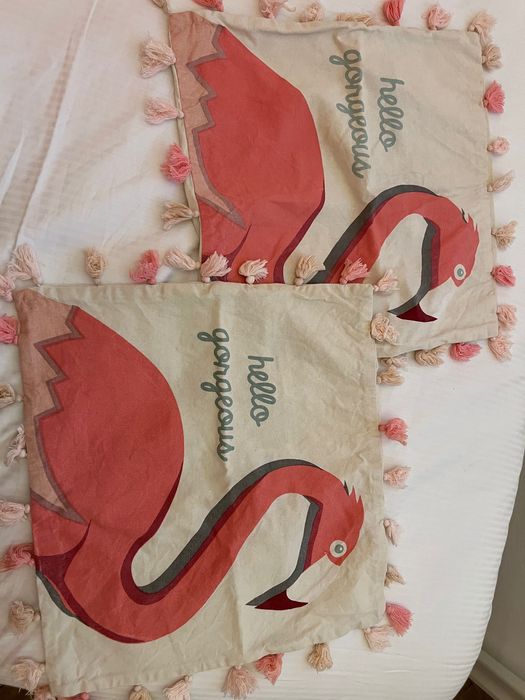 Capas de almofada 45cm x 45cm flamingo