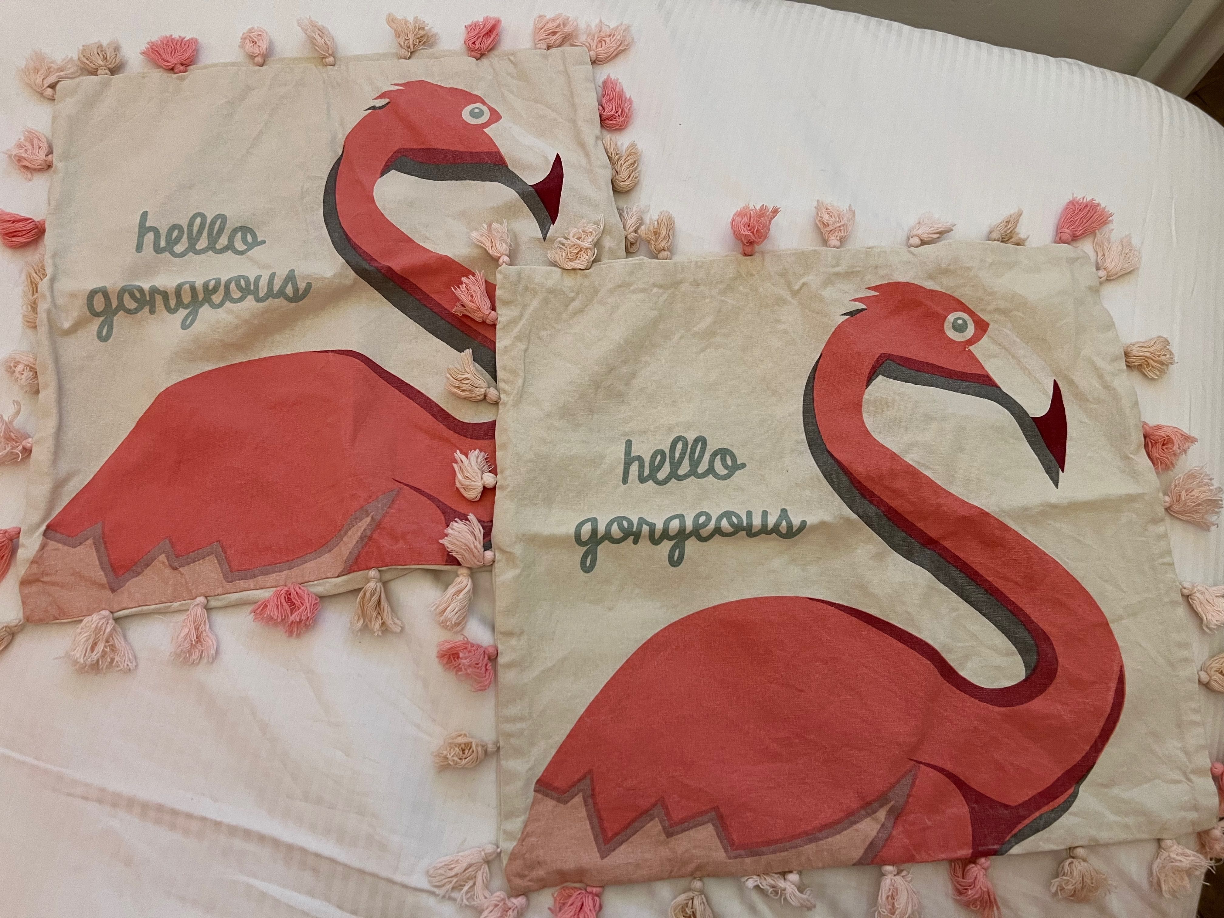 Capas de almofada 45cm x 45cm flamingo