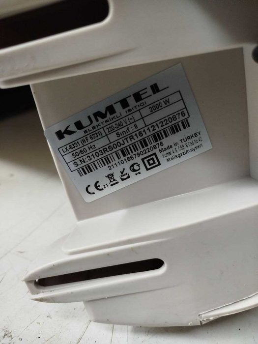 Тепловентилятор, дуйчик, обігрівач, KUMTEL LX-6331