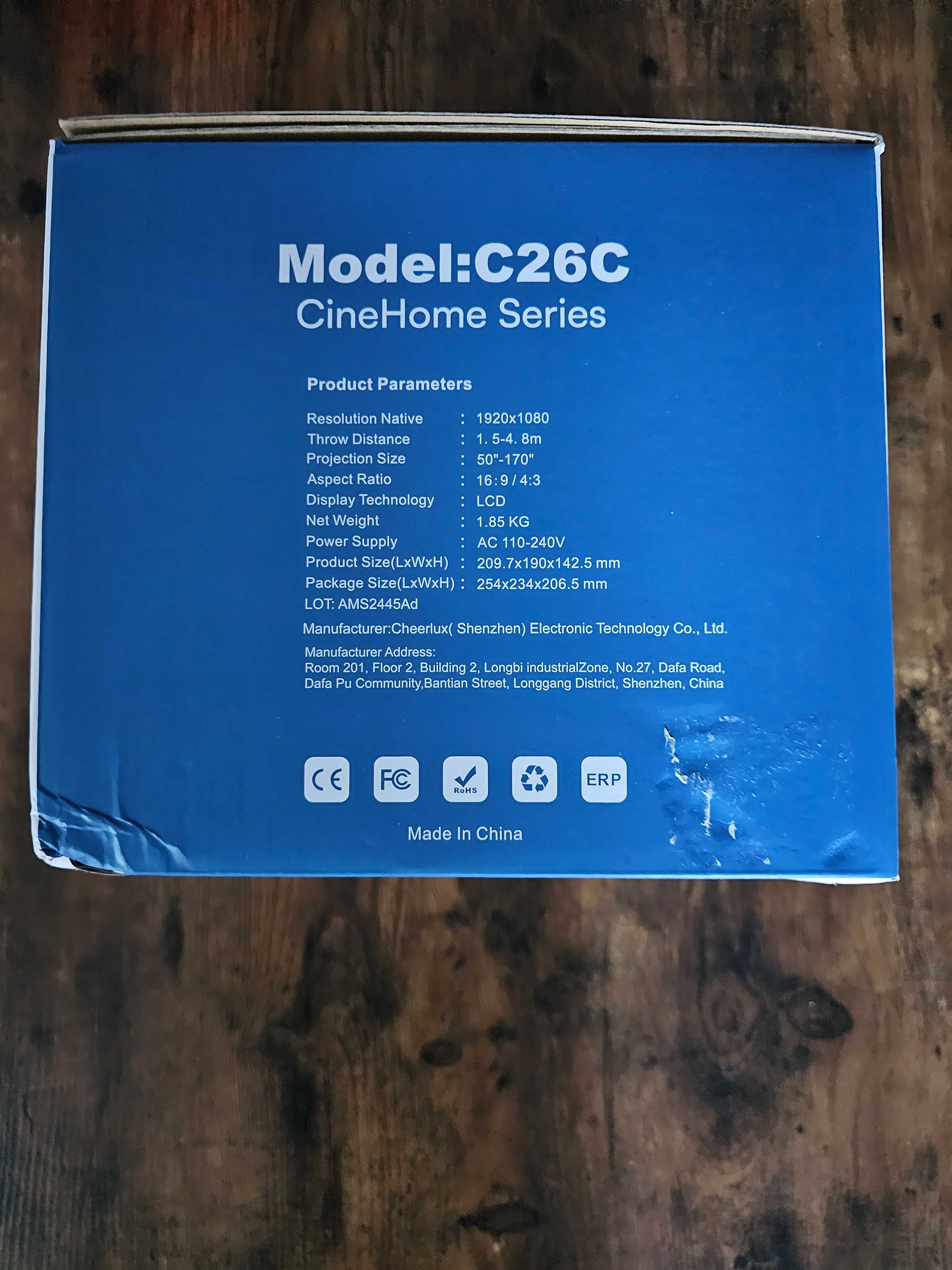 Auto Focus/Keystone] Projektor Groview z WiFi i Bluetooth,