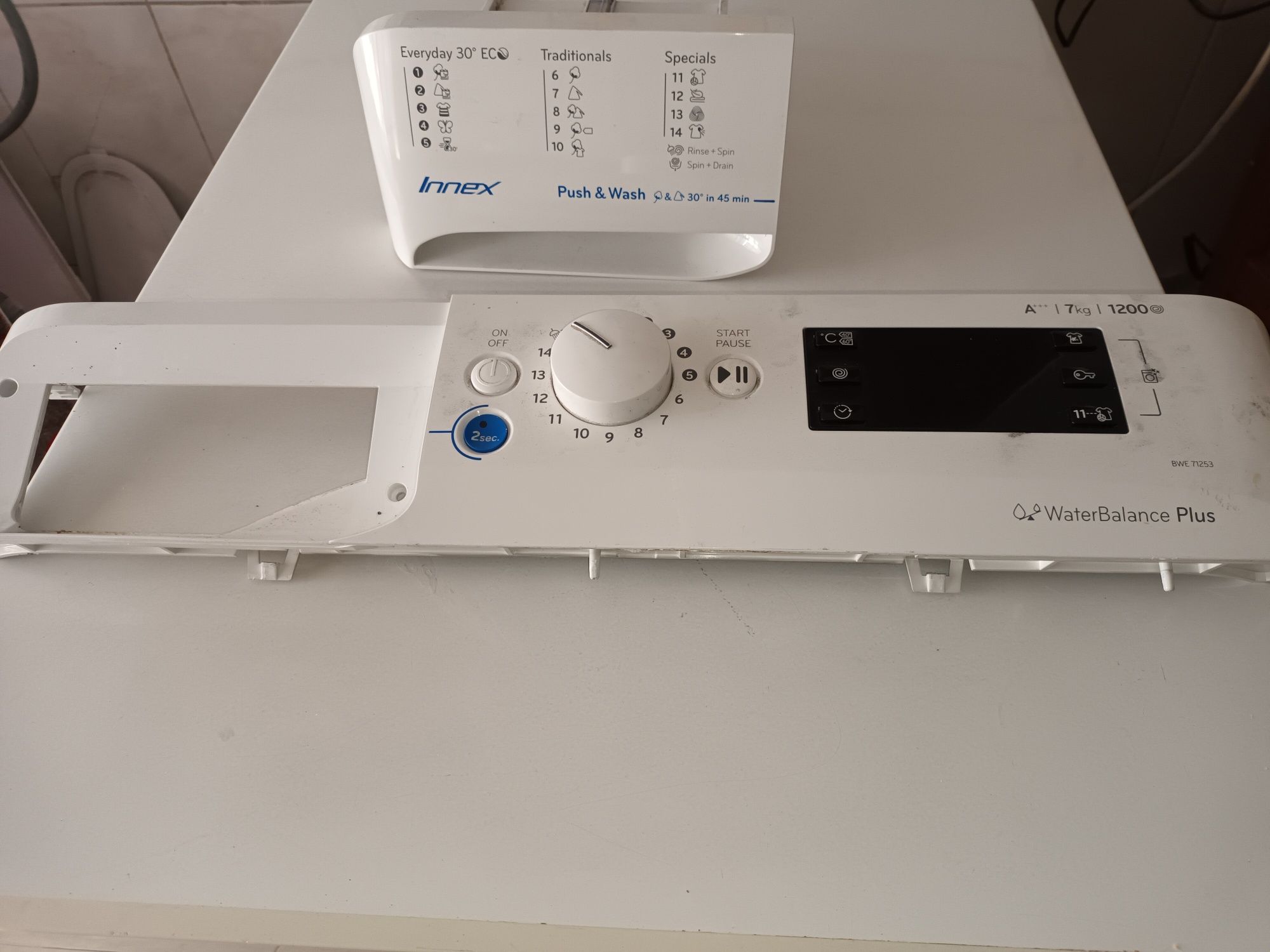 Peças máquina de lavar roupa Indesit BEE 71253