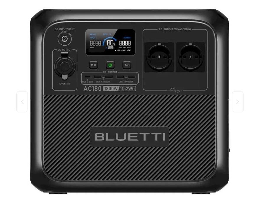 Зарядна станція BLUETTI AC180 / 1800 Вт / LiFePO4 (1152 Вт·год)