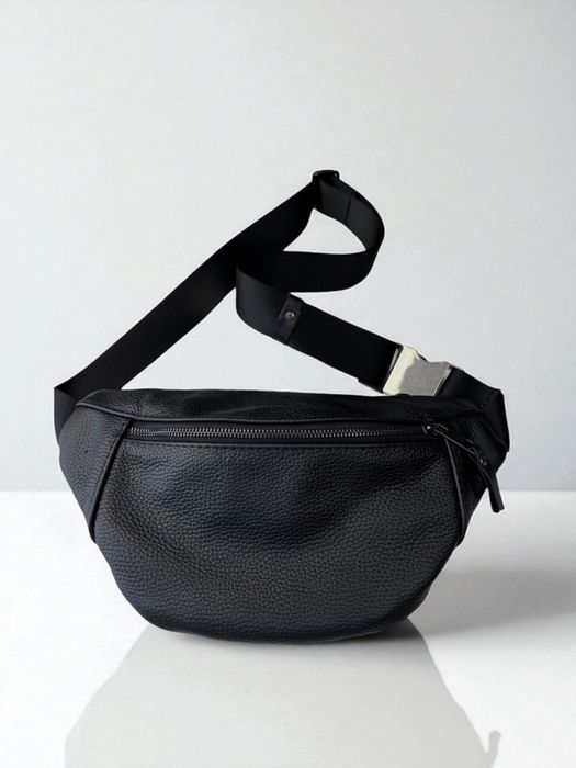 Шкіряна чоловіча сумка бананка|мужская кожаная сумка бананка барсетка