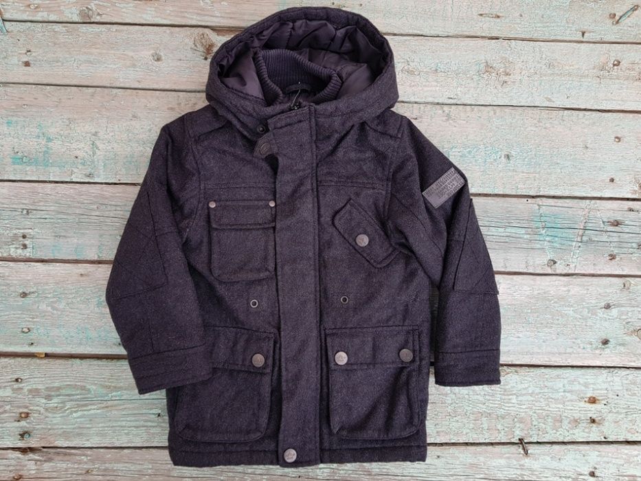 Парка бушлат Next на 3 года 98 см стильная! шерсть
