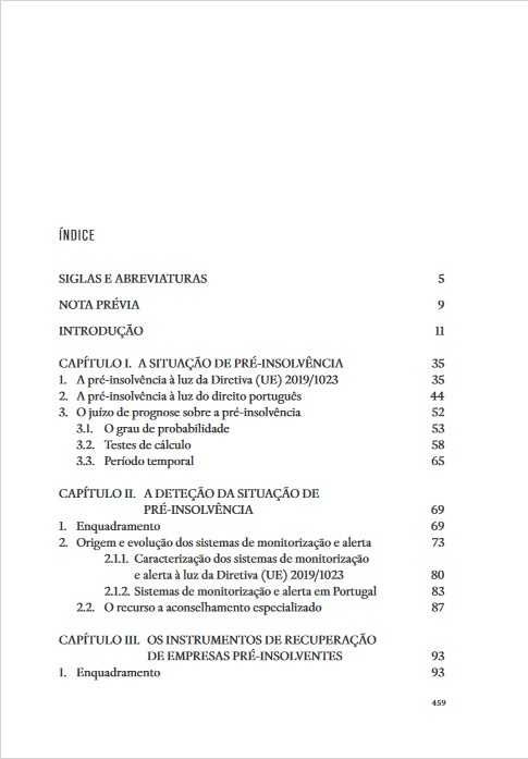 Recuperação de Empresas Pré-Insolventes