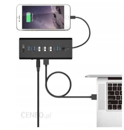 AUKEY CB-H17 6 port USB 3.0 Gigabit Ethernet RJ45