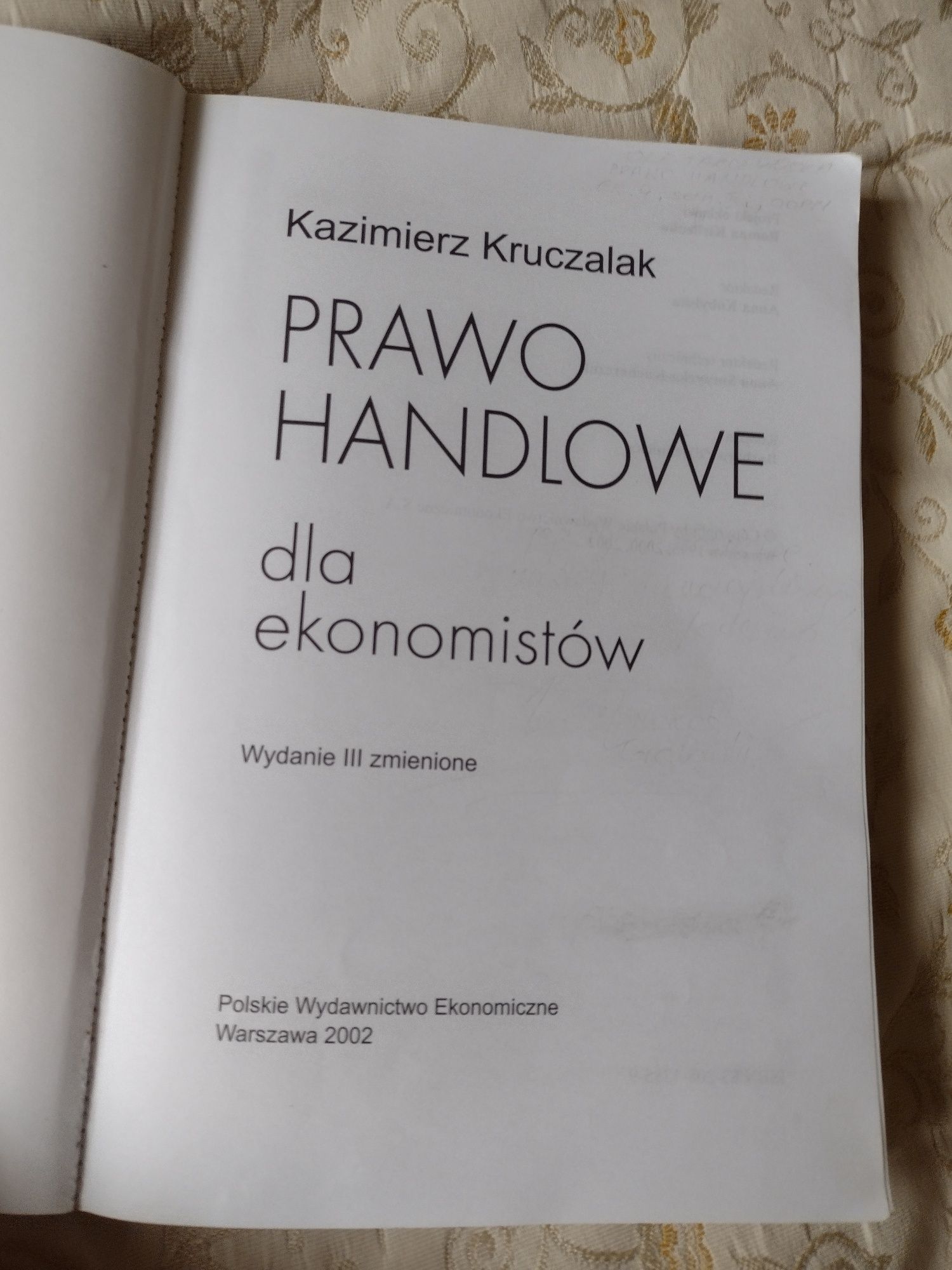 Prawo handlowe dla ekonomistów