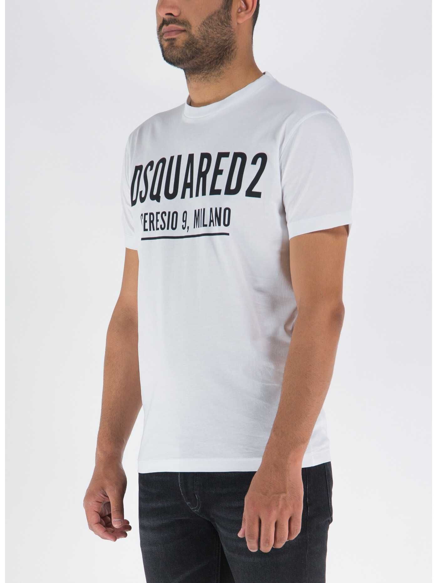 DSQUARED2 MILANO włoski t-shirt koszulka męska WHITE