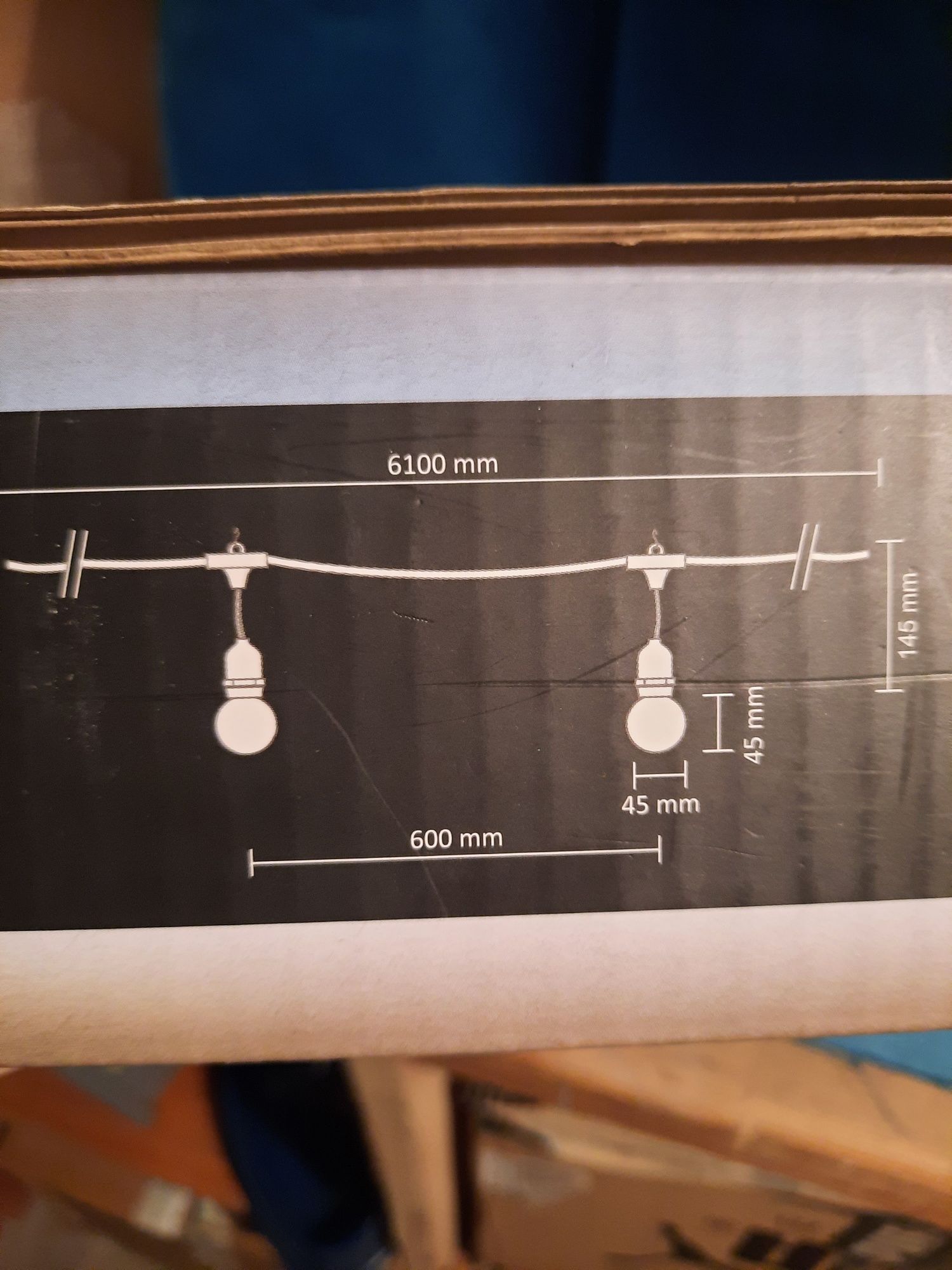 Lampki 10 led girlanda party M polux 6m