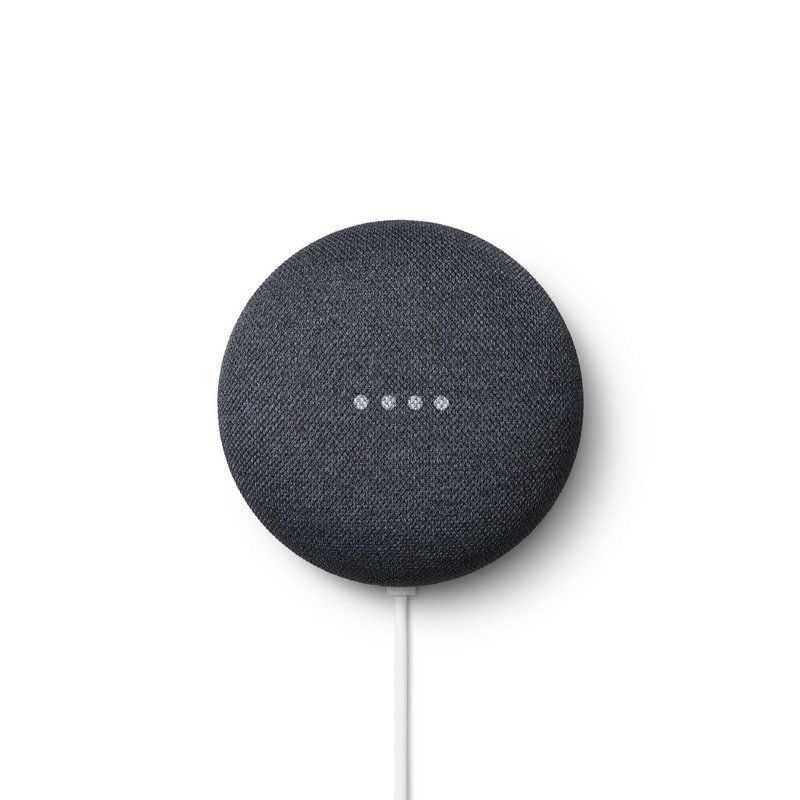 Assistente Virtual Google Nest Mini (Branco Giz e Preto Carvão)