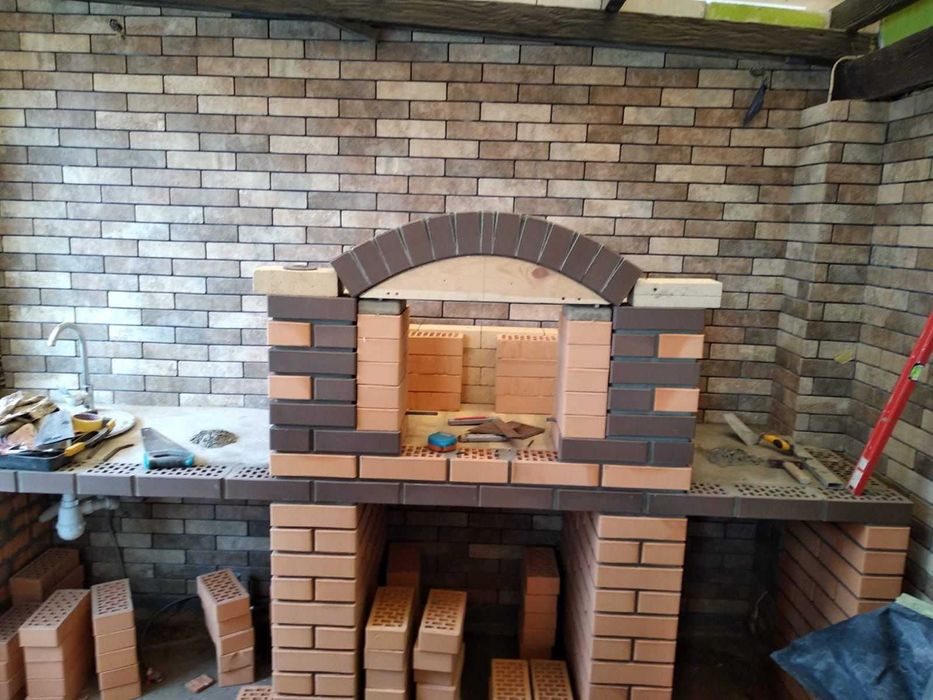 kominek murowany zewnętrzny GRILL wędzarnia kompleksowy MONTAŻ