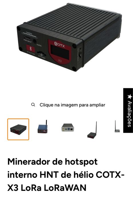 Minerador de hotspot interno HNT de hélio COTX-X3 LoRa LoRaWAN