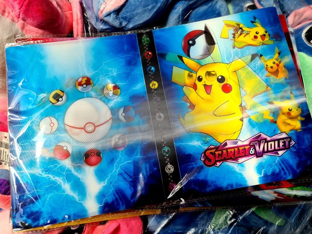 Nowy super album 3D na karty Pokemon niebieski