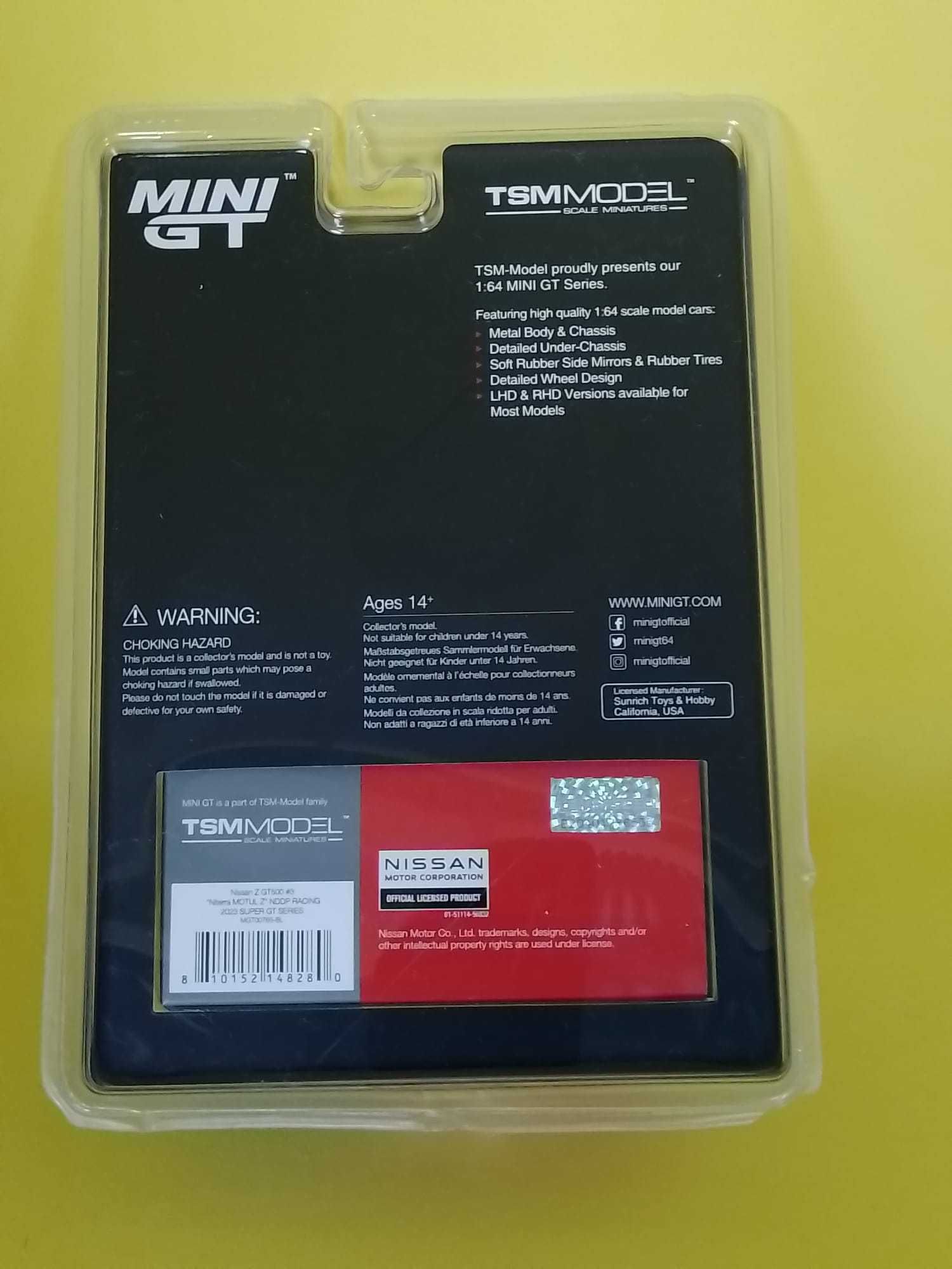 Mini GT 1/64 Nissan Z GT500 #3 Niterra Motul Z NDDP Racing - Blister