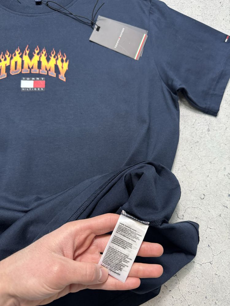 Новая Футболка Tommy Hilfiger С Большим Логотипом Оригинал Размер S-M