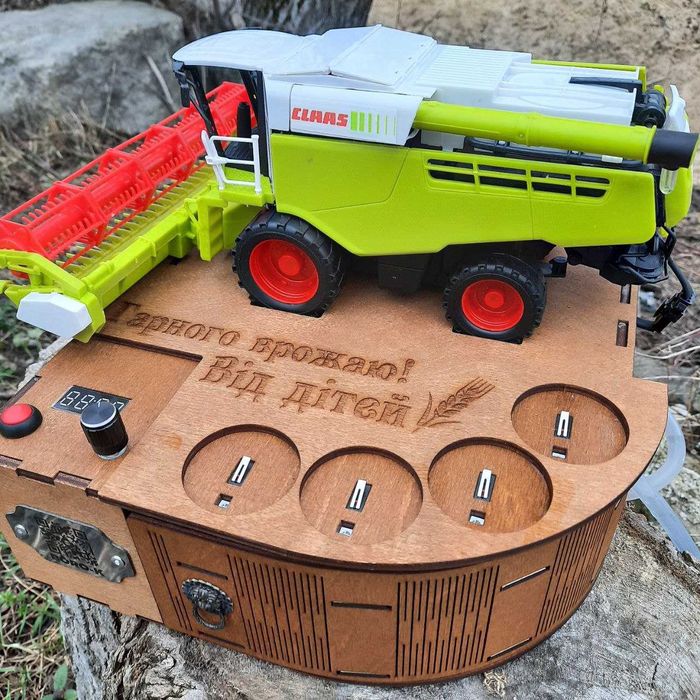 Автобармен Наливатор Комбайн на 4 і 5 і 6 чарок GREEN і Claas