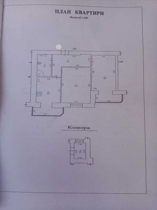 2к.квартира, новобудова, 63м2, окремі кімнати, цегла, з ремонтом
