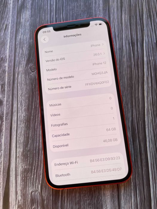iPhone 12 64GB Red Desbloqueado Com Novo