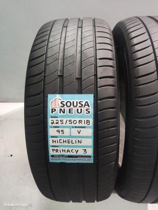 2 pneus semi novos 225-50r18 michelin - oferta dos portes 130 EUROS