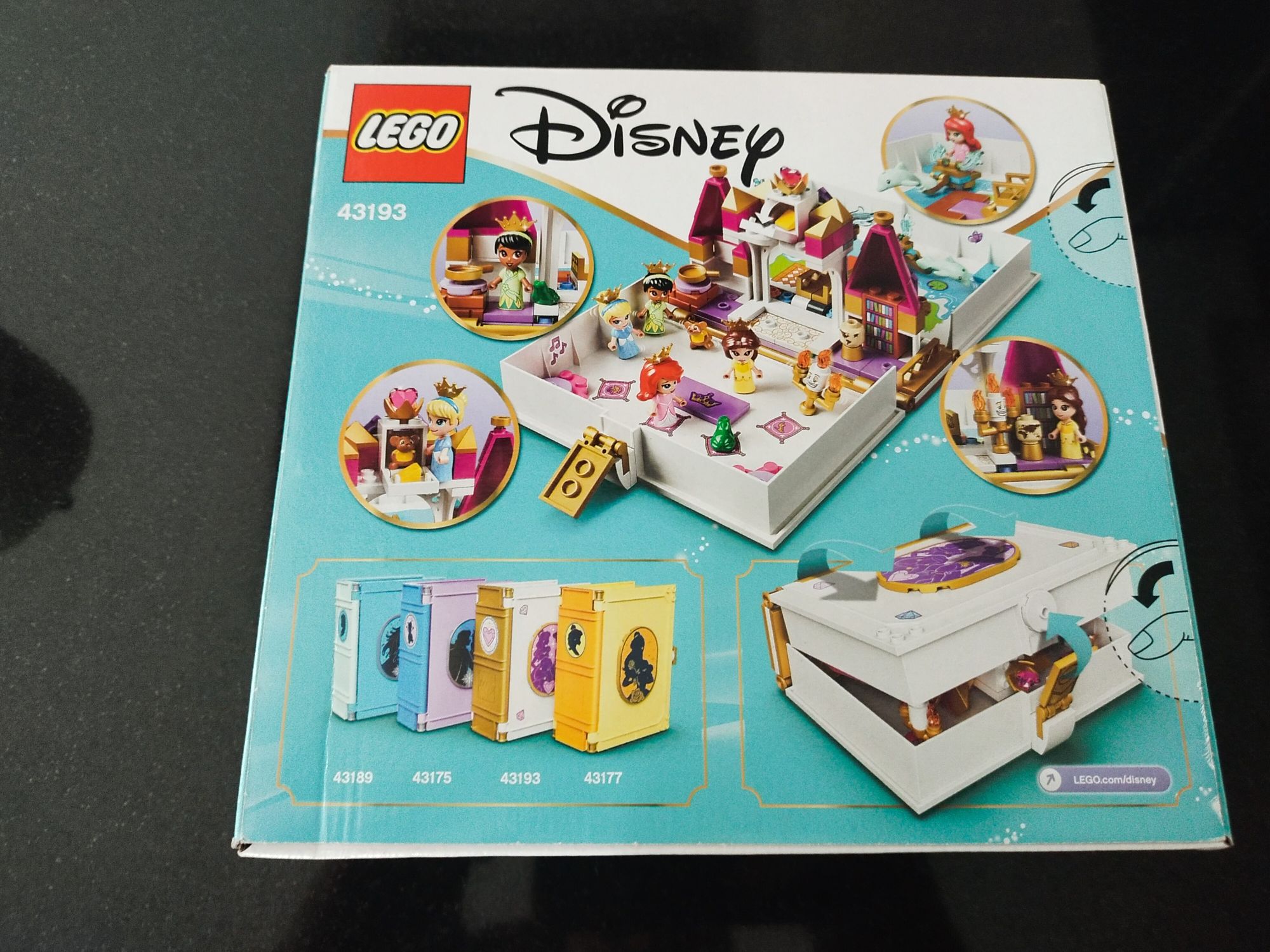 Lego 43193 Livro de Histórias de Ariel, Bela, Cinderela e tiana NOVO
