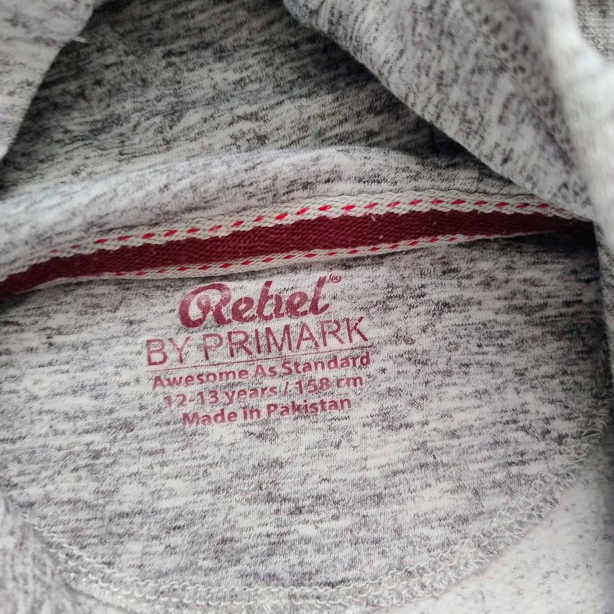 Bluza szara z napisem, chłopięca  r. 158, 12-13 lat Primark