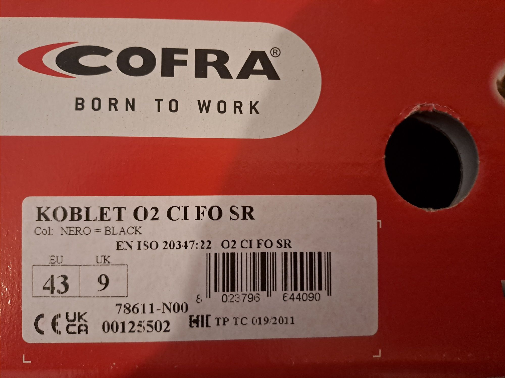 Ténis novos de trabalho Cofra Koblet novos