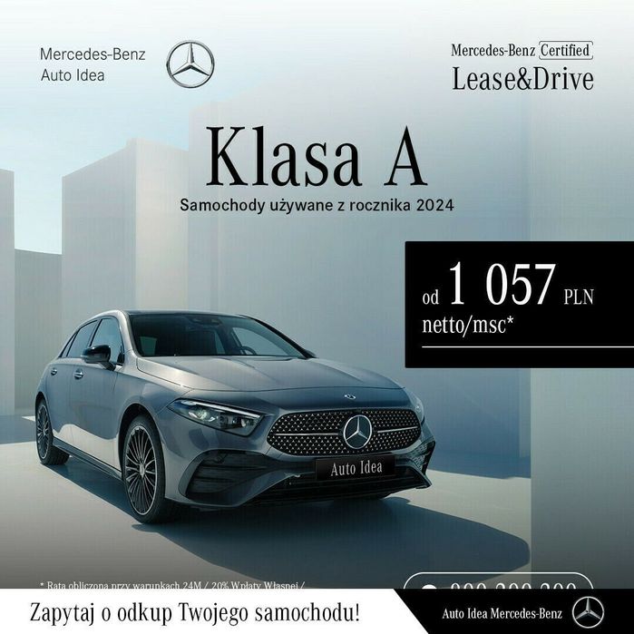 Mercedes-Benz Klasa A AMG Line/ Pakiet integracyjny „smartphone”/ Keyless -GO
