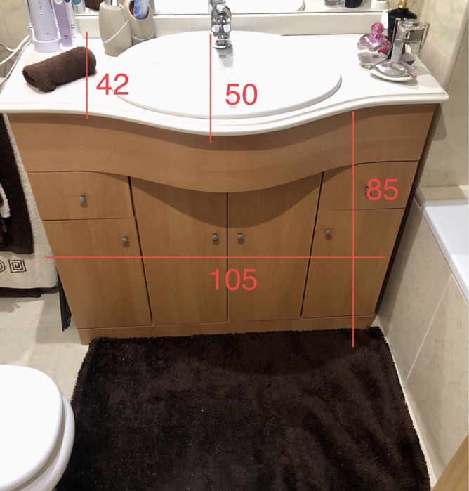 Móvel com Lavatório + Torneira Roca