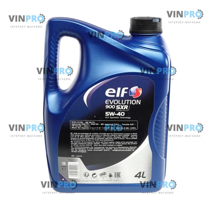 Моторное масло, олива моторна ELF EVOLUTION 900 SXR 5W-40, 4л