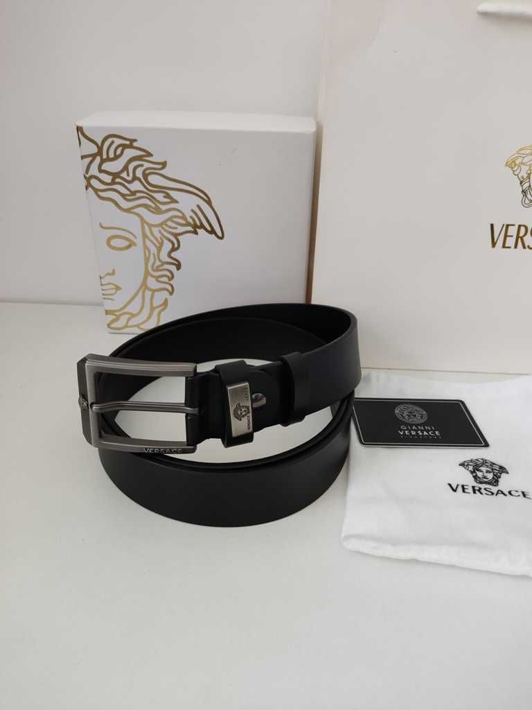 Versace pasek firmowy, skóra naturalna, Włochy 3272