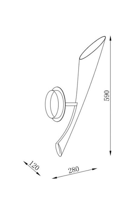 Lampa / Kinkiet czarny POP