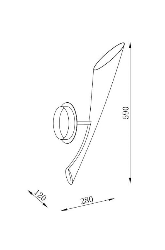 Lampa / Kinkiet czarny POP