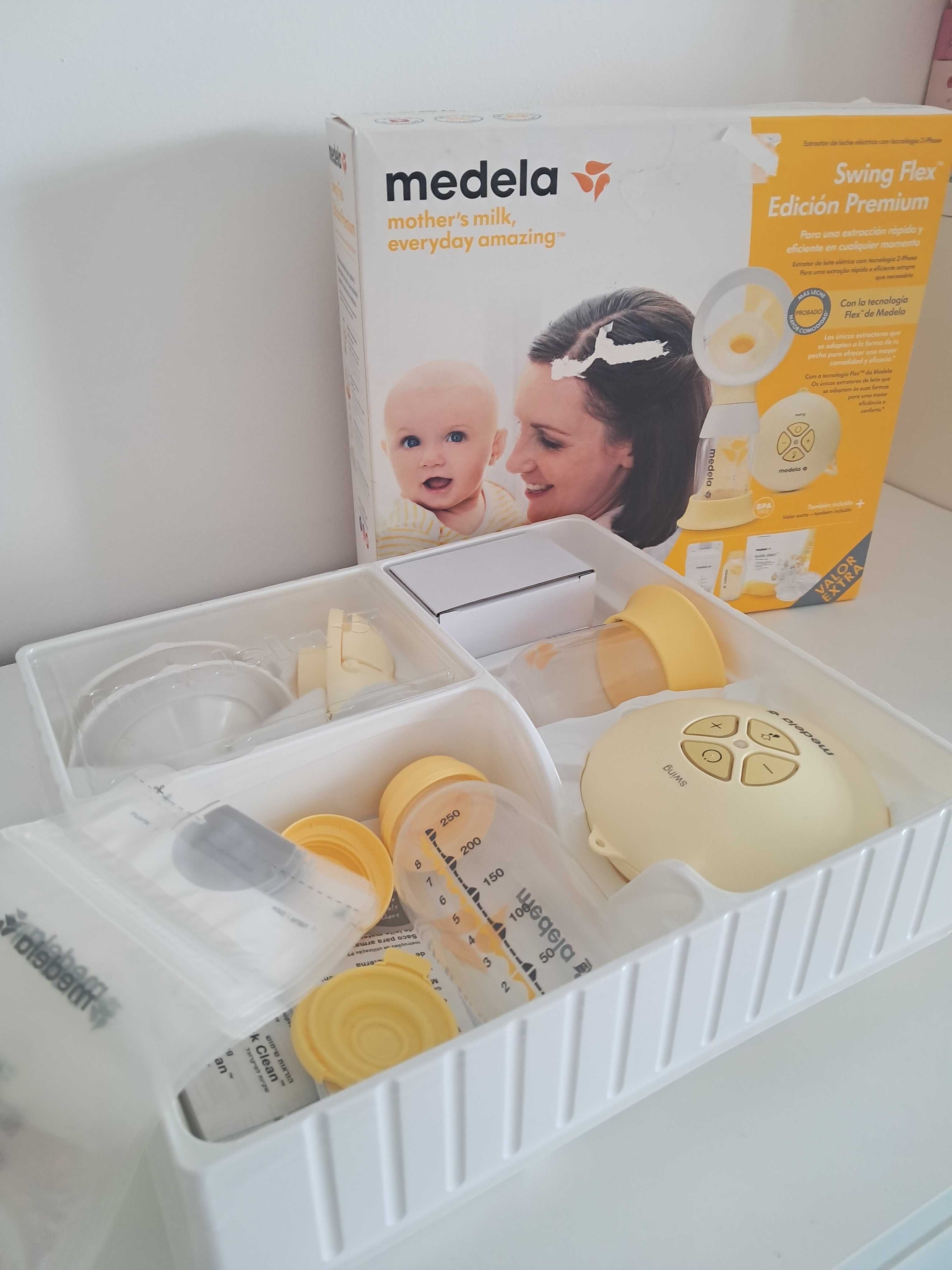 Bomba extratora de leite SWING FLEX da MEDELA como NOVA
