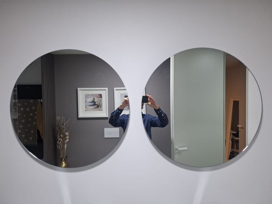 Conjunto de dois Espelhos LED rodondo