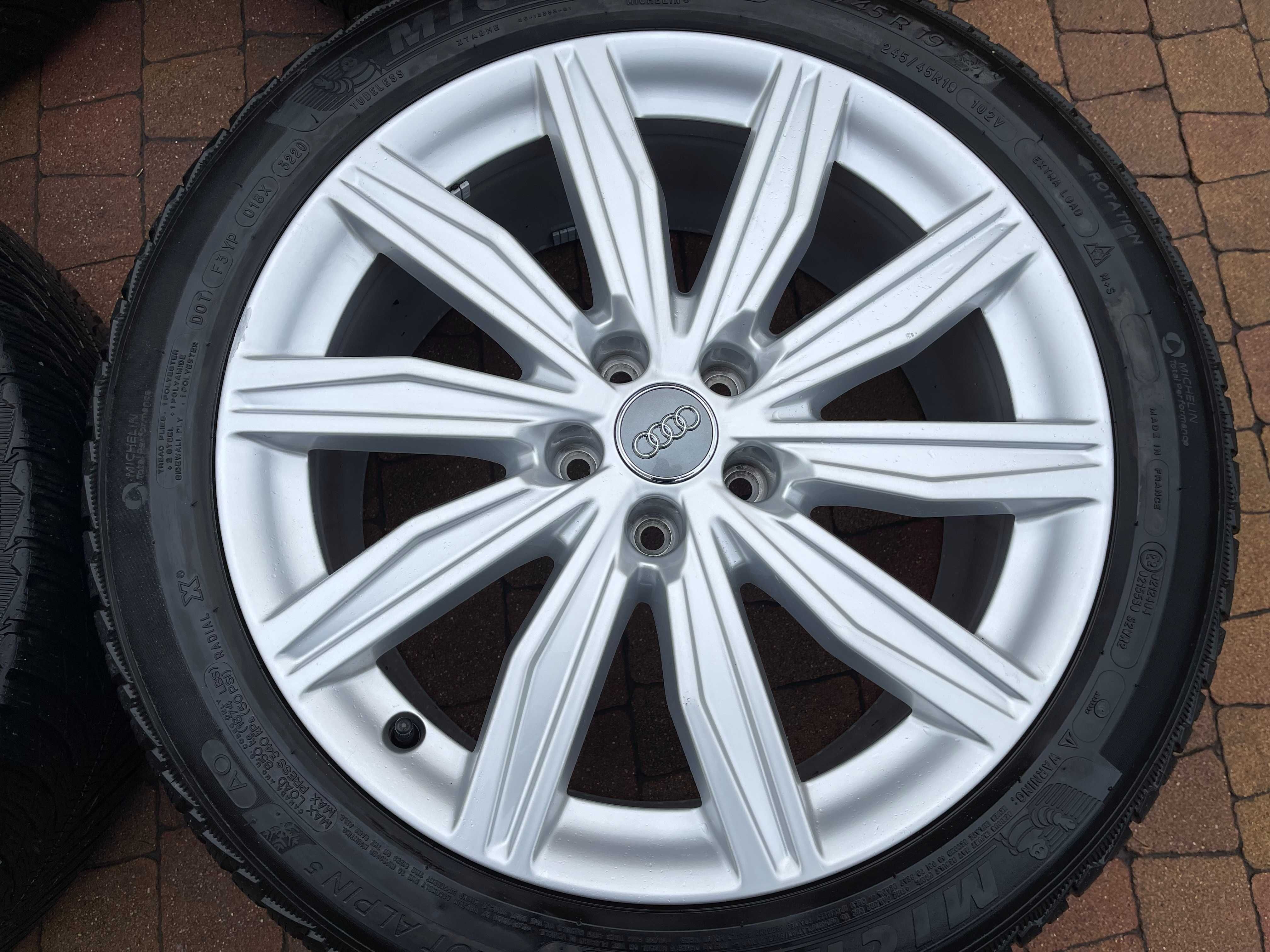 3692. Koła wielosezonowe Audi A6 C8 oryginał 245/45/19 nowe opony 2025