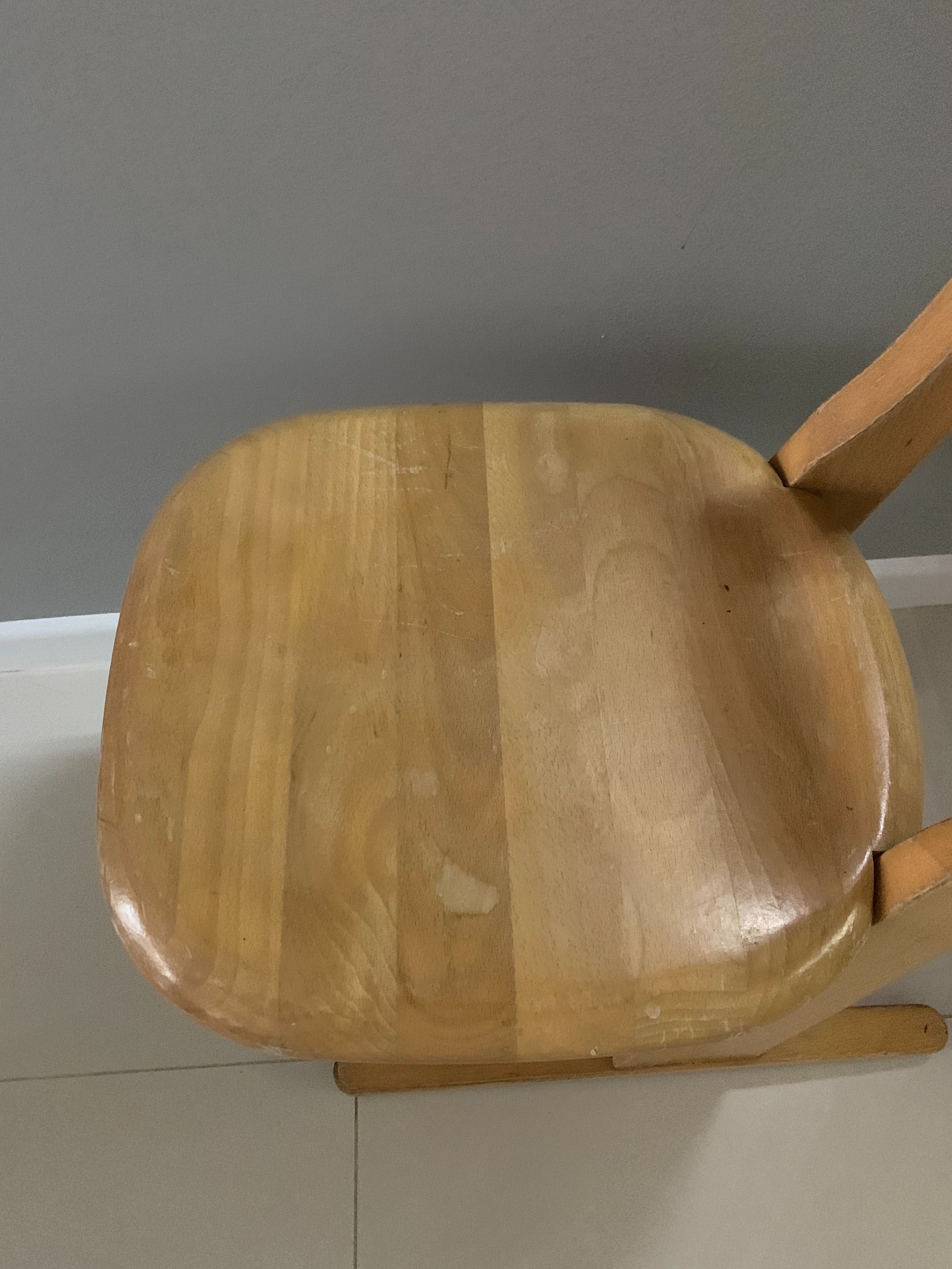 Krzesełko typu Casala  - drewniane dla przedszkolaka, retro